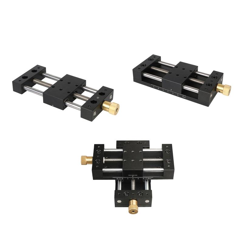 リニアステージモーショ??ンアクチュエータマニュアル線形レールクリアスケールロックナットクロススライディングテーブル生産機械用の微調整｜Dovewill