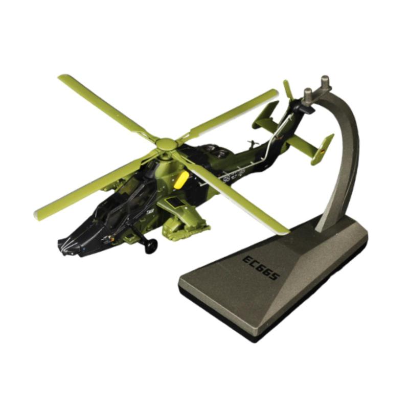 合金 1/72 EC665 ヘリコプターモデル ベースグッズ付き 戦闘機モデル用