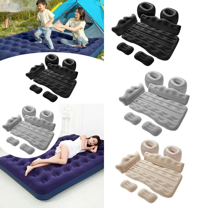 ポータブルカーインフレータブルエアマットレスユニバーサル130x73cm多目的後部座席キャンプベッドゲストベッドルームの防水