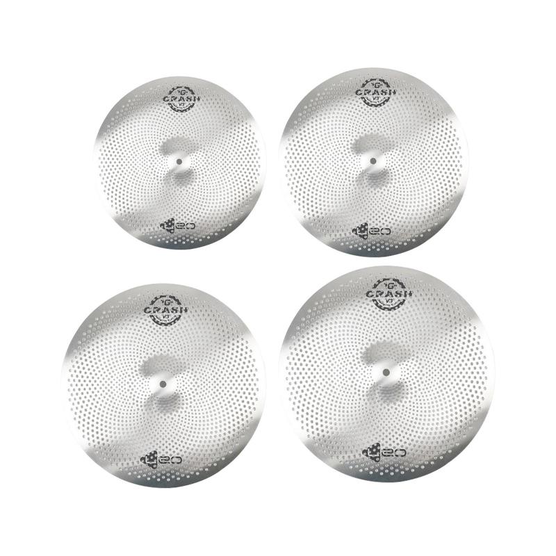 低音量シンバル.静かなシンバルドラムアクセサリードラマー練習軽量丈夫な練習シンバル初心者用ミュートシンバル
