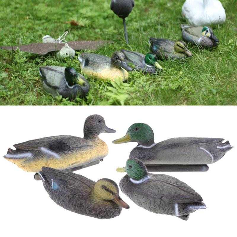 2 ペアのシミュレーションデコイアヒルの庭のマガモのオーナメント.芝生の装飾用