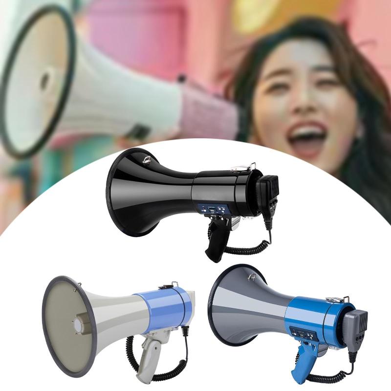 拡声器ポータブルアンプ 240 秒録音ハンドヘルドポータブルスピーカー 50 ワット街頭販売用|Dovewill