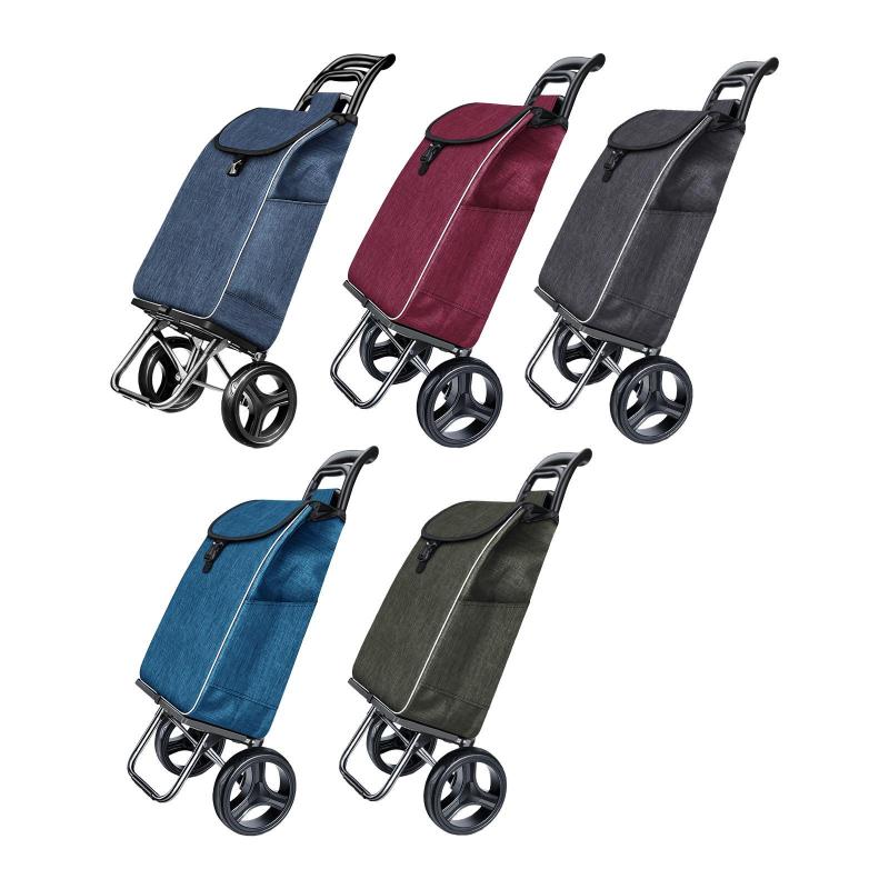 トロリーカート ハンドトラック 車輪付き 省スペース 日常必需品収納 ハンドカート 折りたたみ式ショッピングカート 食料品の移動用
