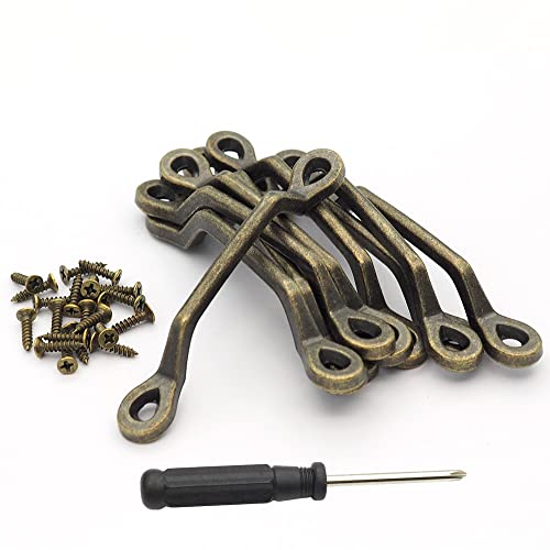 【楽天市場】Hymyily 10個入り 亜鉛合金 アーチ型 アンティーク 取っ手 レトロの弓形の取っ手 プルハンドル サイズ長さ約10cm幅約