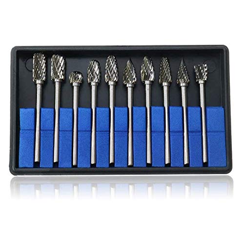 Wolfride 10本セット リュータービット 100mm長 超硬バー 超硬刃ドリルビット タングステンでゴリゴリ削れる ロング 10本セット リュータービット 100mm長 超硬バー 超硬刃ドリルビット