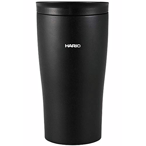 HARIO(ハリオ) ステンレス鋼 タンブラー ブラック 300ml HARIO フタ付き保温タンブラー STF-300-B