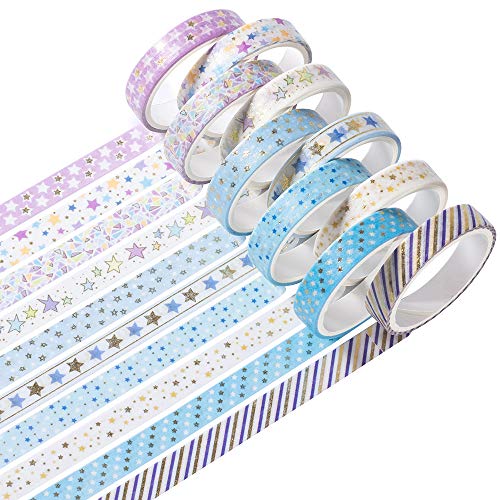 楽天市場】 マスキングテープ 薄い金箔押し 8mm幅 x 10巻 薄いです