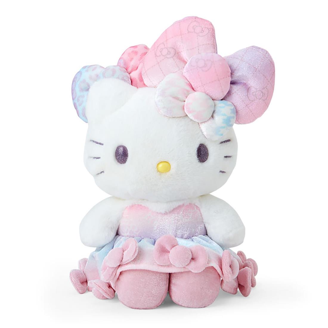 ハローキティ - 激レア！　平成レトロ　ハローキティ　ぬいぐるみ　プライズ　バラ　薔薇　水色 希少レア ハローキティ ぬいぐるみ ガングロ 平成レトロ