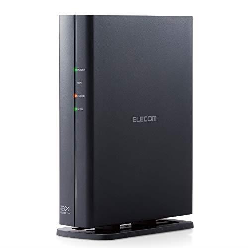 エレコム WiFi ルーター 無線LAN Wi-Fi6 11ax 1201+574Mbps IPv6(IPoE)対応 DXアンテナ監修内蔵アンテナ搭載 セキュリティーWi-Fi搭載 WRC-X1800GS-B