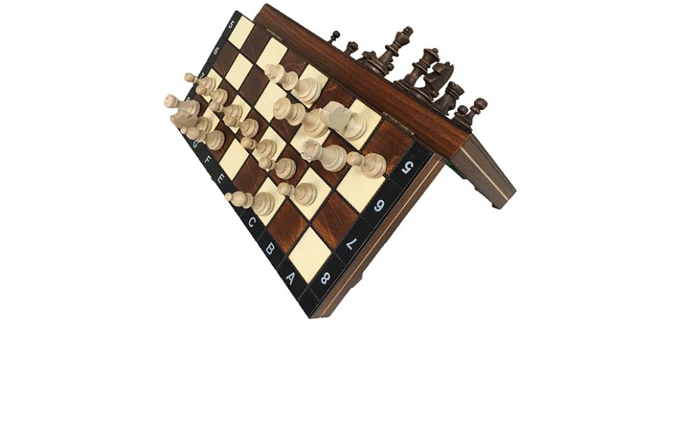 Wegiel 木製 マグネット式 チェスセット Chess Board Set MAGNETIC （マグネティック） チェス盤 ポーランド 正規品