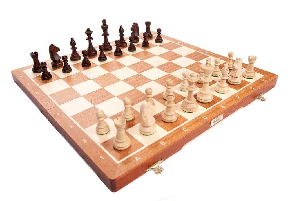 Wegiel 木製 チェス仕かける Chess Board Set TOURNAMENT No.6 EXCLUSIVE（勝ち抜き戦 No.6 EXCLUSIVE）チェス盤 ポールスカ 決まり品 チェス-おもちゃ