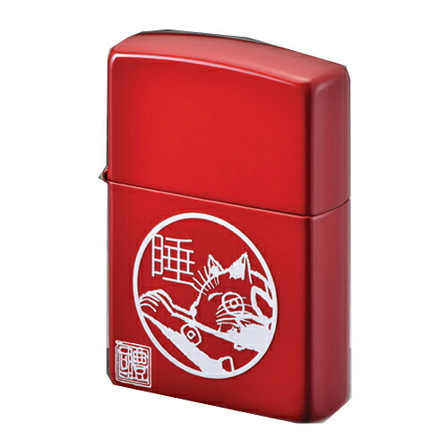 【ＺＩＰＰＯ】墨絵画家　本多豊國ねこＺＩＰＰＯ　睡りねこレッド【プレゼント★誕生日】