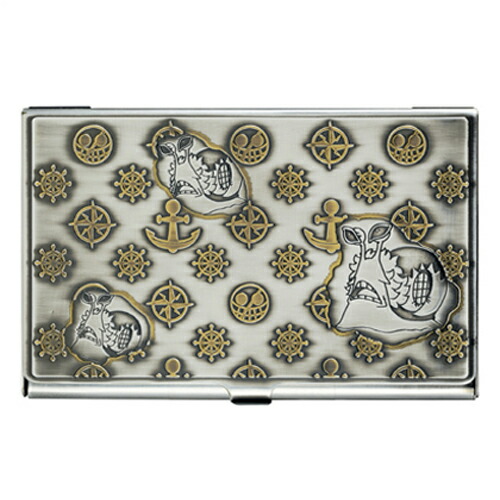 誕生日 財布 ケース プレゼントに ｔｓｐ ｐｌｕｓ ワンピース アニメ カードケース 名刺ケース ｔｓｐ ｏｎｅｐｉｅｃｅ 電伝虫 メタルカードケース シルバー ドンキホーテ ドフラミンゴ