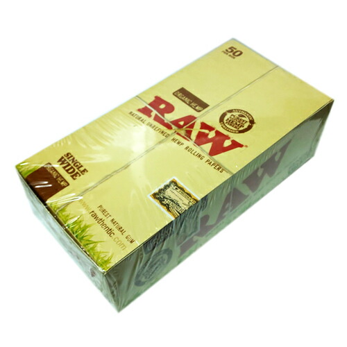 【50個入/まとめ買い/箱買い】ＲＡＷオーガニック　ローリングペーパー・シングル・70ｍｍ(50枚入) 1箱50個入/［手巻きタバコ用ペーパー/有機栽培］