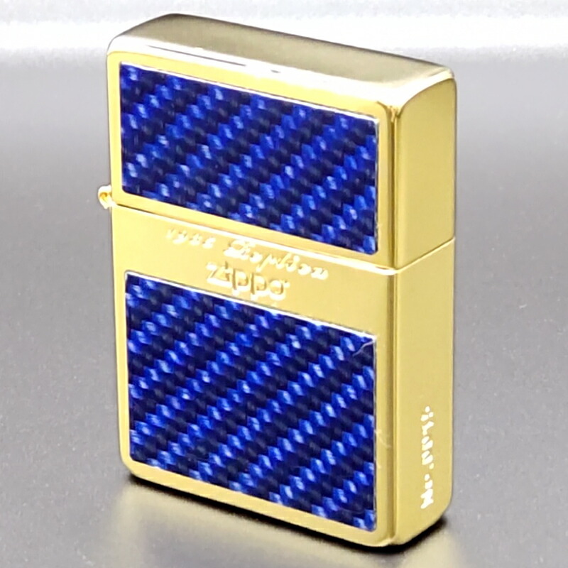 ZIPPO　1935CARBON（カーボン）ブルー　／ 両面加工【送料無料】