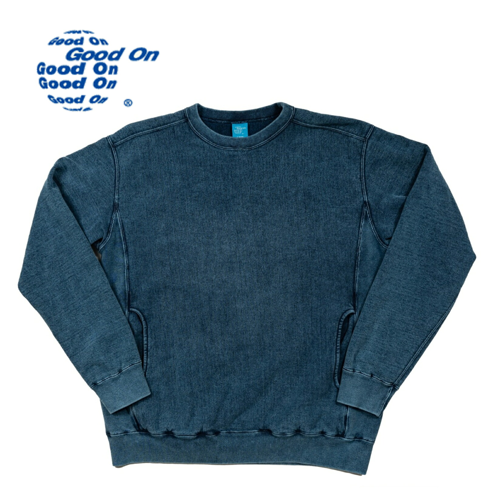 Good On HVY CREW SWEAT スウェツト ヘビーウェイト フレンチテリー 裏毛 日本製 インディゴ 15,092円