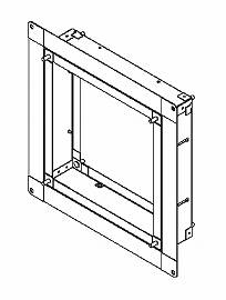 KW-S25VP＜br /＞日本キヤリア 産業用換気扇用部材＜br /＞有圧換気扇用 スライド取付枠 ステンレス製 25cm用＜br /＞東芝キヤリア