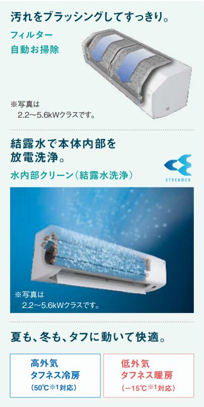S223ATCS-W (おもに6畳用)ルームエアコン ダイキン 取付工事費別途 水 