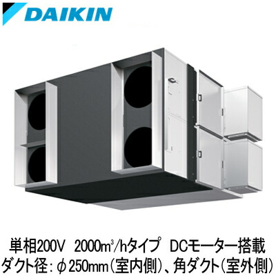 楽天市場】VAH500GBダイキン 業務用換気機器全熱交換器ユニット