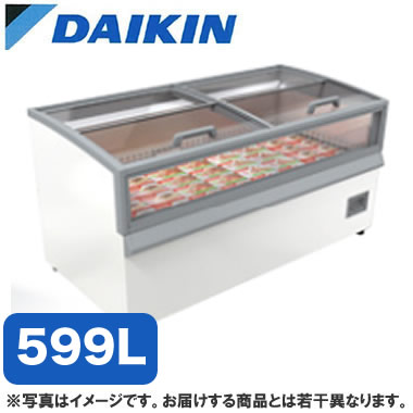 ●LTFTGC18B＜br /＞ダイキン 冷凍プラグインショーケース MONTREAL SLIM プッシュバック扉 エンドケース 599リットル
