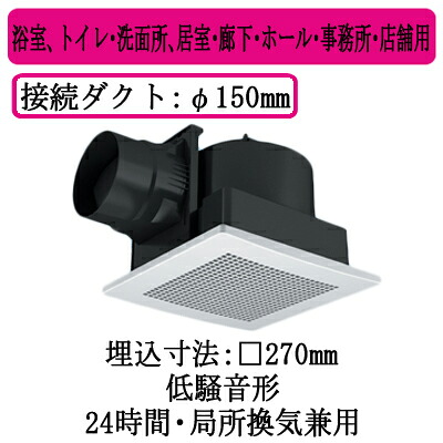 XFY-27J8/56＜br /＞パナソニック Panasonic 天井埋込形換気扇＜br /＞ルーバー組合せ品番(樹脂製 十字格子 ホワイト)＜br /＞浴室、トイレ・洗面所、居室・廊下・ホール・事務所・店舗用＜br /＞低騒音形 250立方m/hタイプ