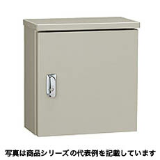 日東工業 屋外用小型ボックス屋根付 寸法:ヨコ300mm タテ400mm フカサ120mm鉄製基板付 クリーム塗装OAS12-34C|照明ライト専門タカラshopあかり館