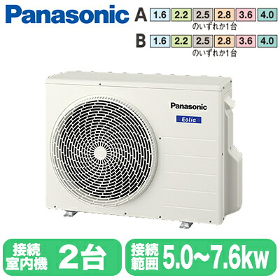 CU-M600D2 (接続可能範囲5.0～7.6kW)＜br /＞Panasonic エオリア Eolia マルチエアコン 2室用室外ユニット＜br /＞ハウジングエアコン 住宅設備用