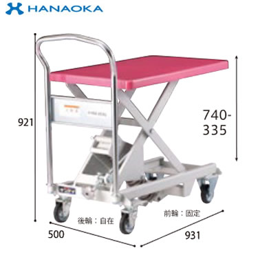 UDLV-250＜br /＞※法人専用 個人宅配送不可※ 花岡車輌 台車 腰痛対策機器 ダンディレベラー 250kg