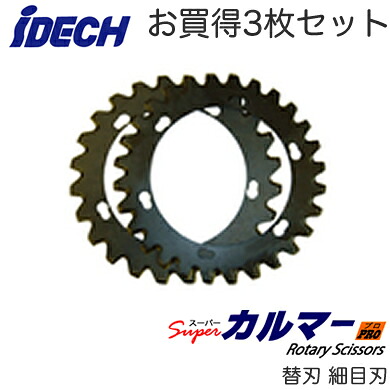 SK-2824N ×3枚＜br /＞スーパーカルマー用 専用替刃 細目刃 φ220mm 3枚セット＜br /＞アイデック 農業・園芸機器用オプション＜br /＞※法人専用 個人宅配送不可