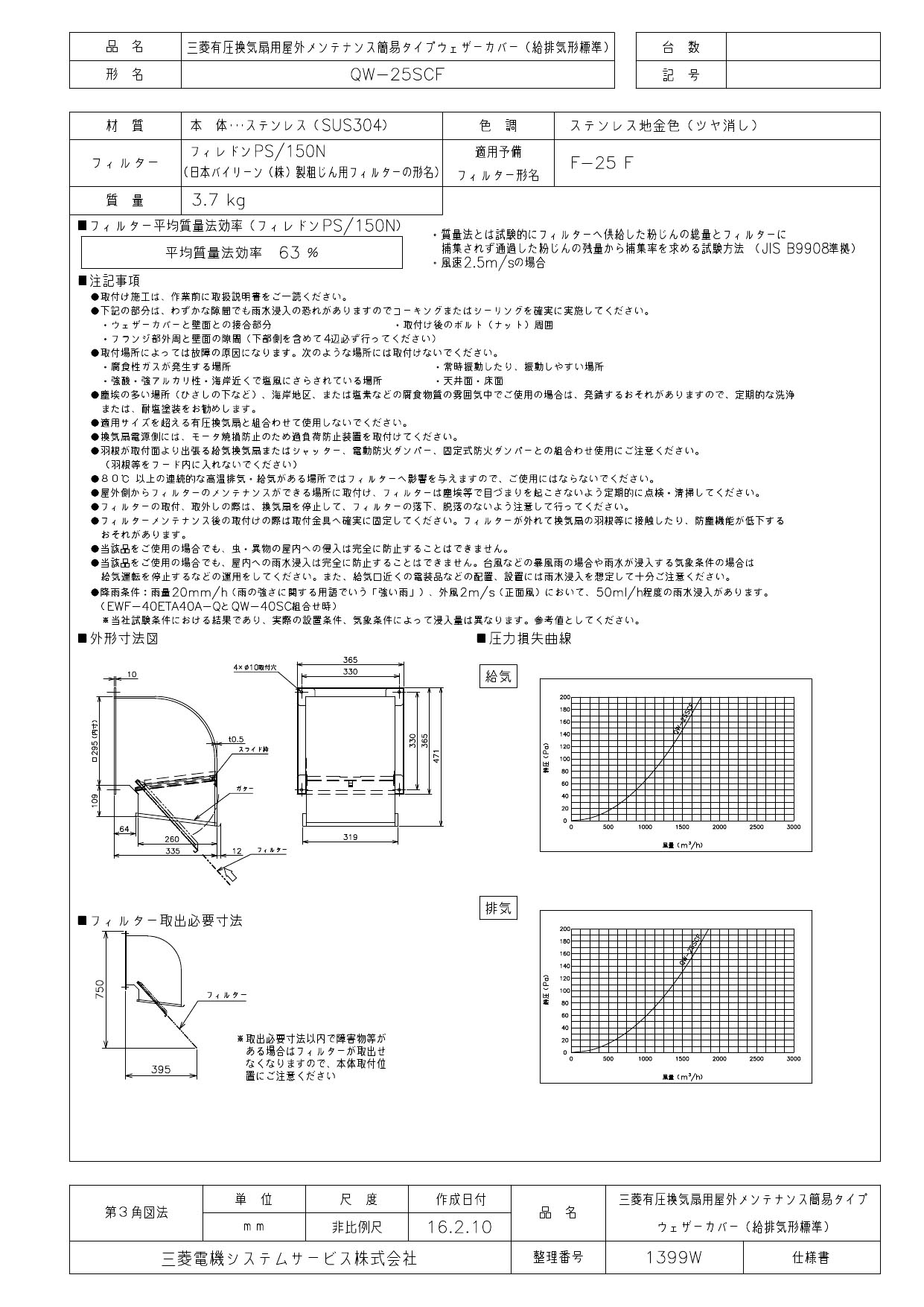 ストライプ デザイン/Striipe design QW-30SDCM 三菱電機 業務用有圧