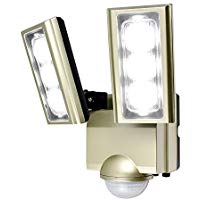 ESL-ST1202AC＜br /＞防雨形 屋外用LEDセンサーライト2灯 コンセント式 ワイヤレスチャイム増設可能＜br /＞ELPA朝日電器セキュリティ用品 【当店おすすめ！防犯用品】