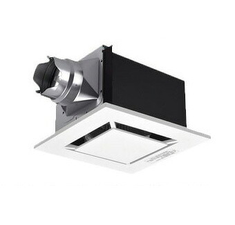 XFY-24B7V/88＜br /＞パナソニック Panasonic 天井埋込形換気扇＜br /＞ルーバー組合せ品番(樹脂製 フラットパネル ホワイト) 強・弱速調付＜br /＞トイレ・洗面所、居室・廊下・ホール・事務所・店舗用＜br /＞低騒音形 140立方m/hタイプ