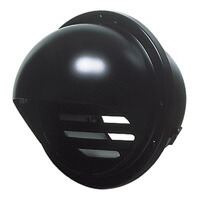 VB-RG150A-K＜br /＞アルミ製 丸形パイプフード(ガラリ付) 呼び径φ150 ブラック＜br /＞パナソニック エコシステムズ ベンテック ダクト用エクステリア部材(丸形)