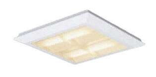 パナソニック Panasonic 施設照明一体型LEDベースライト 電球色 直埋兼用FHP23形×4灯節電タイプ スクエアタイプ 格子タイプ □470 連続調光型XL463CBTLA9|照明ライト専門タカラshopあかり館