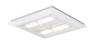 パナソニック Panasonic 施設照明一体型LEDベースライト 白色 直埋兼用FHP23形×4灯節電タイプ スクエアタイプ 格子タイプ □470 連続調光型XL463CBULA9|照明ライト専門タカラshopあかり館
