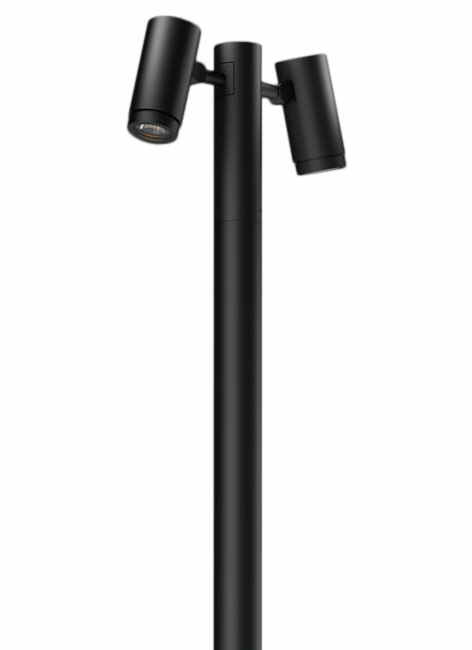 ●AD-3337H-L＜br /＞エクステリア LED一体型スポットポールライト＜br /＞投光ポール φ100シリーズ 2灯タイプ 灯具のみ＜br /＞防雨型 非調光 電球色 HID35W×2相当 37°ワイド＜br /＞山田照明 照明器具