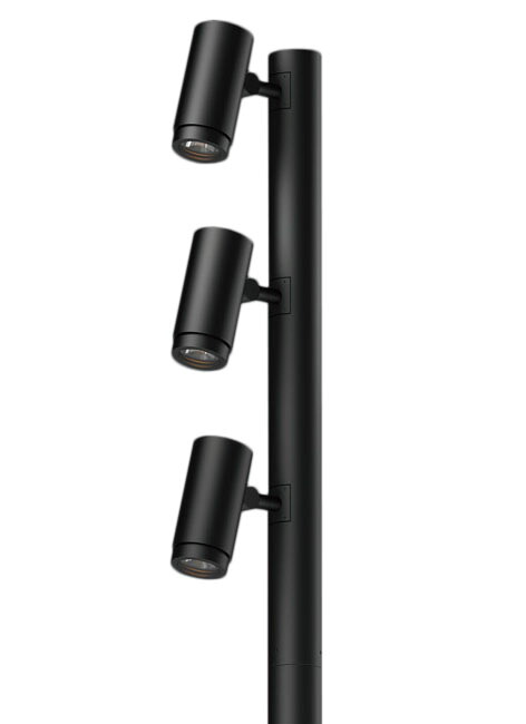 ●AD-3339H-L＜br /＞エクステリア LED一体型スポットポールライト＜br /＞投光ポール φ100シリーズ 3灯タイプ 灯具のみ＜br /＞防雨型 非調光 電球色 HID35W×3相当 23°ミディアム＜br /＞山田照明 照明器具