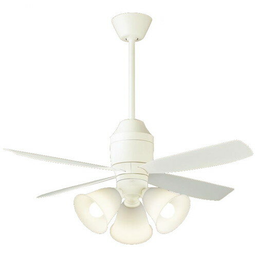 XS70343K＜br /＞LEDシーリングファン 8畳用 電球色 調光不可 12W 直付ボルト取付専用 天井吊下げ 風量4段切替 逆回転切替 1/fゆらぎ 白熱電球100形3灯器具相当＜br /＞Panasonic 照明器具 【～8畳】