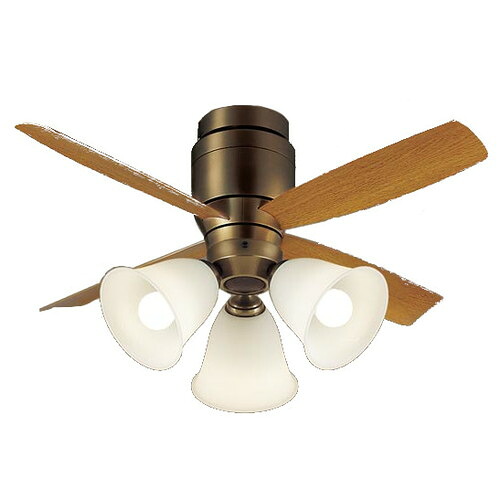XS78045K＜br /＞LEDシーリングファン 8畳用 電球色 調光不可 5W 天井直付型 風量4段切替 逆回転切替 1/fゆらぎ 白熱電球100形3灯器具相当＜br /＞Panasonic 照明器具 【～8畳】