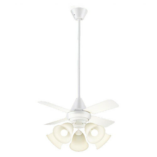 XS95140K＜br /＞LEDシーリングファン 14畳用 電球色 調光不可 13W 直付ボルト取付専用 天井吊下げ 風量4段切替 逆回転切替 1/fゆらぎ 白熱電球100形5灯器具相当＜br /＞Panasonic 照明器具 【～14畳】