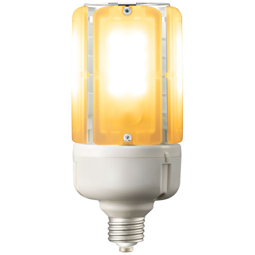 LDT100-242V28L-G/21＜br /＞レディオック LEDライトバルブK 電源内蔵＜br /＞水銀ランプ100W相当 E26口金 28W ナトリウム色＜br /＞岩崎電気 ランプ