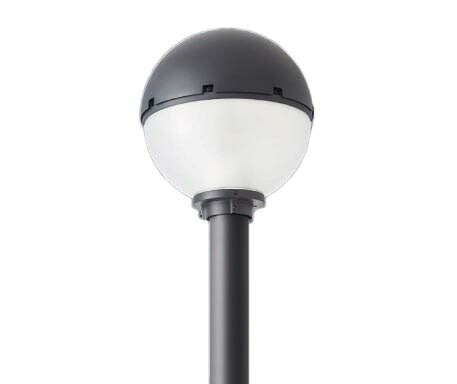 XYG2401N LE9LEDモールライト ポール取付型 球形タイプ アクリルグローブ(灯具＋電源ユニット)水銀灯100形1灯器具相当 電源別置型 防まつ型 KAELUMINA 昼白色 非調光Panasonic 施設照明 屋外照明｜照明ライト専門タカラshopあかり館