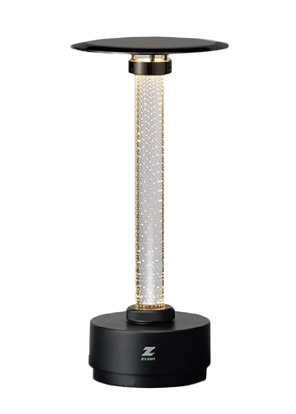TZ-3 B＜br /＞Z-LIGHT（ゼットライト） Full Moon＜br /＞LEDタスクライト 3段階調光タッチスイッチ付＜br /＞バッテリー内蔵 電球色 メタリックブラック＜br /＞山田照明 照明器具