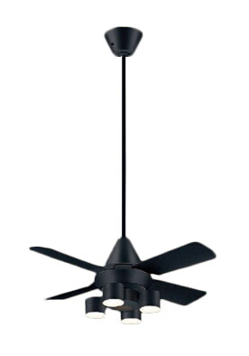 XS99129＜br /＞LEDシャンデリア付 シーリングファン ACタイプφ900 60形電球4灯相当＜br /＞吊下900mm 要電気工事 電球色 リモコン付 非調光＜br /＞Panasonic 照明器具 天井照明 おしゃれ