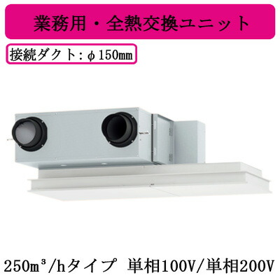 ●VNC-UM250RW\u003cbr /\u003e日本キヤ後ろ側 御役目用・全熱取り替えっこ単一のもの\u003cbr /\u003e天吊テープ形・典型・パソコン手合い\u003cbr /\u003eDC原動機 250キロリットル/h手合い＜単相100V/単相200V＞
