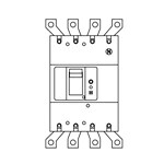 BKS43503W＜br /＞Panasonic 電設資材 極数4Pシリーズ 漏電ブレーカKS型 盤用＜br /＞フレーム：400AF 型名：KS-400W 極数素子数4P3E 定格電流350A 感度電流30mA