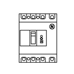 BKS4609WPanasonic 電設資材 極数4Pシリーズ 漏電ブレーカKS型 盤用フレーム：100AF 型名：KS-100W 極数素子数4P3E 定格電流60A 感度電流100/200/500mA切替｜タカラShop 店