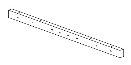 REM11AL<br />三菱電機 施設照明部材<br />投光器取付架台 4灯用取付バー