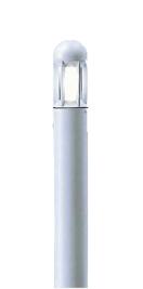 AD-3201-L＜br /＞エクステリア LEDランプ交換型 ガーデンライト Farol シルバー塗装 白熱40W相当＜br /＞60℃未満 防雨型 非調光 電球色＜br /＞山田照明 照明器具 庭園 花壇 公園用 アウトドアライト