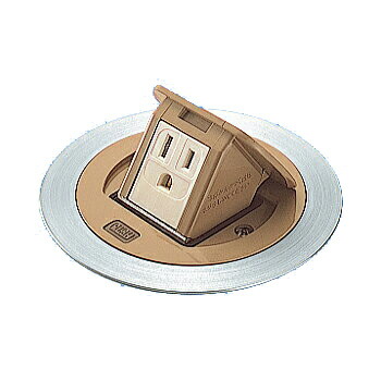 楽天市場】DU1100HT床用配線器具 F型アップコン丸型 電源用 2コ口